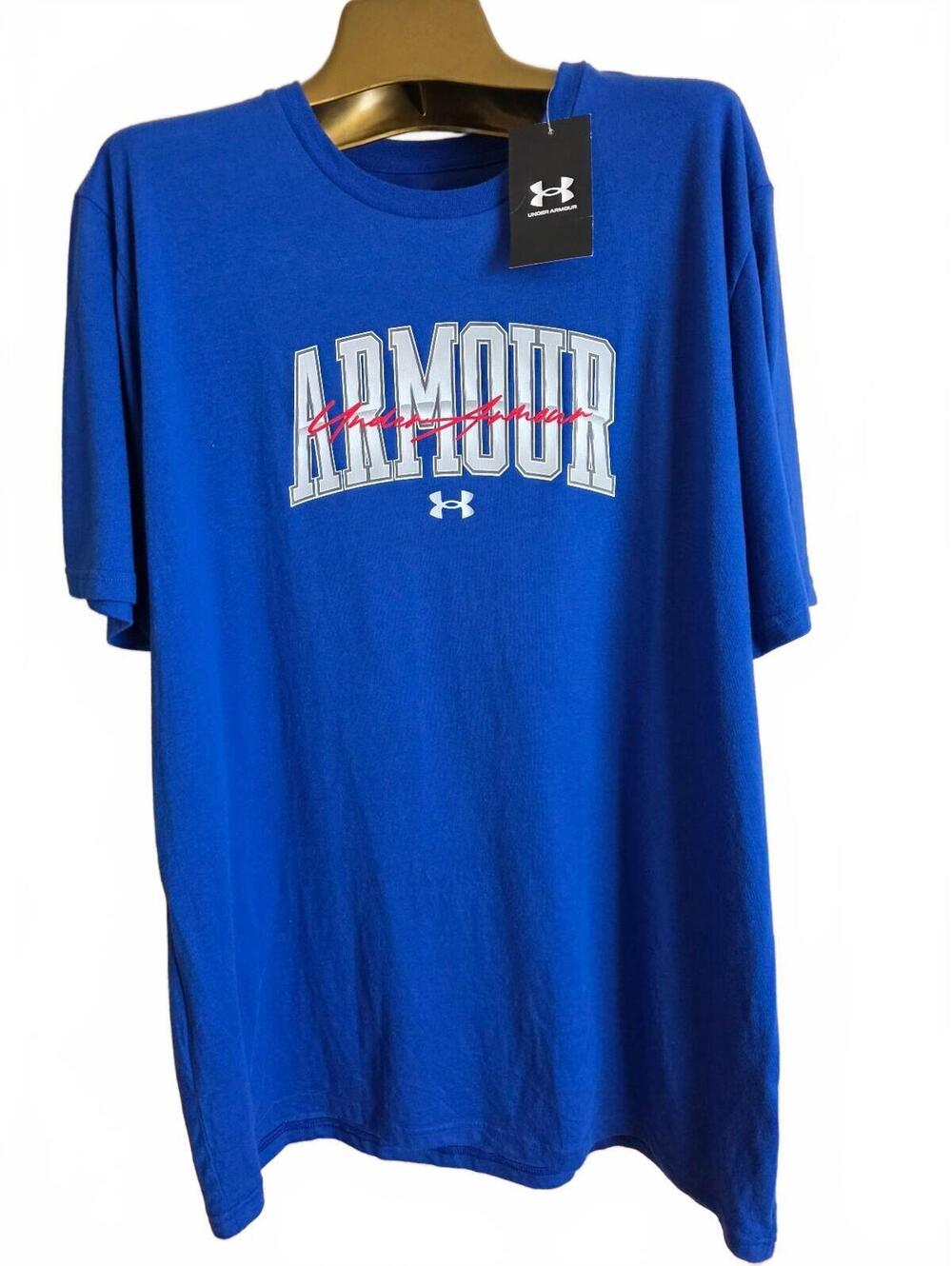 Under Armour Men's Vintage Logo Short Sleeve T-Shirt XL Blue